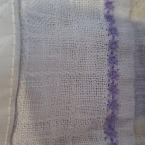 Tommy Bahama lavender and yellow stripe button down 100% linen XL SS - Picture 11 of 13